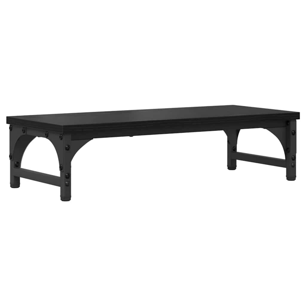 Stalak za Monitor Crni hrast 55 x 23 x 14 cm Konstruirano drvo