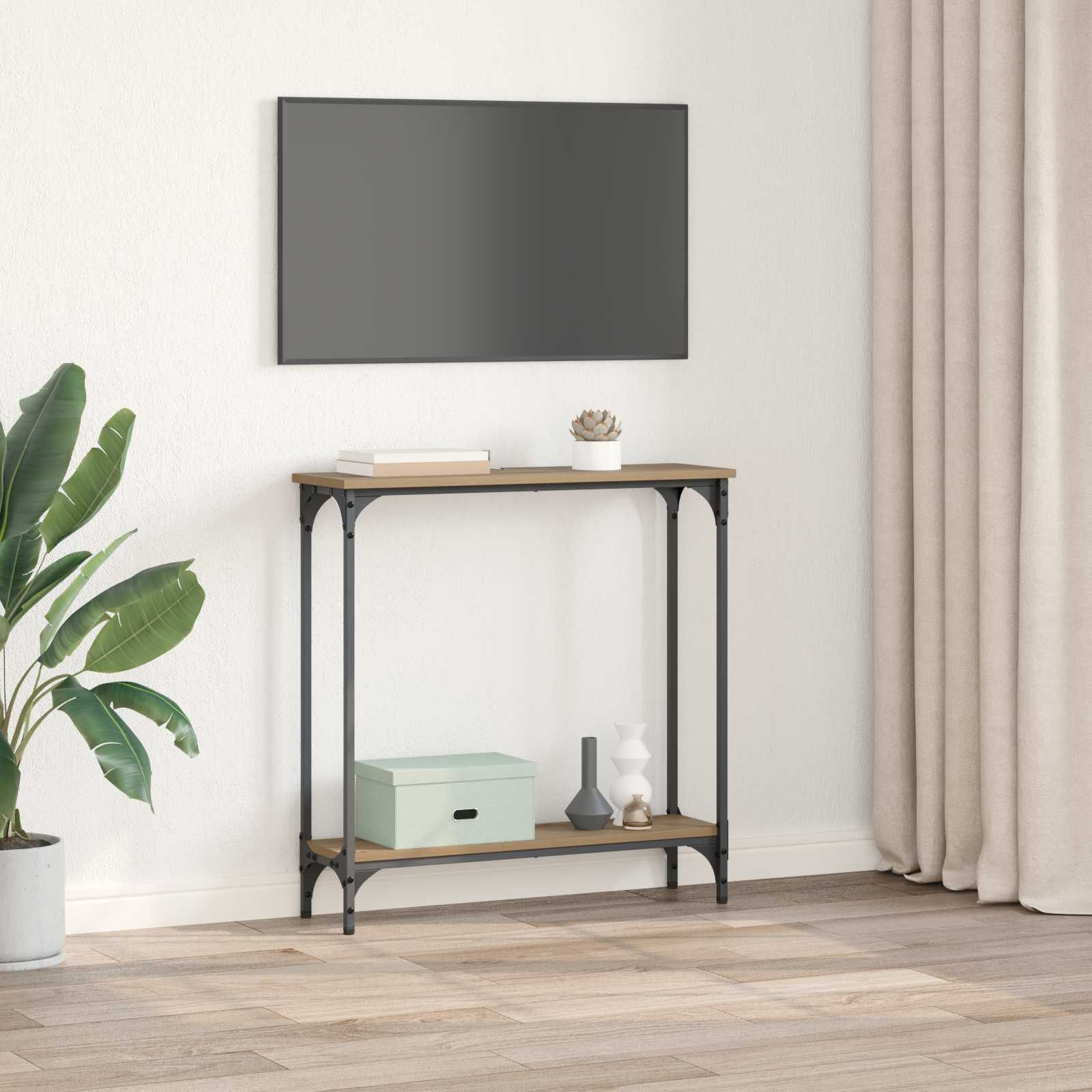 Konzolna stolica Umjetnički hrast 75 x 22,5 x 75 cm