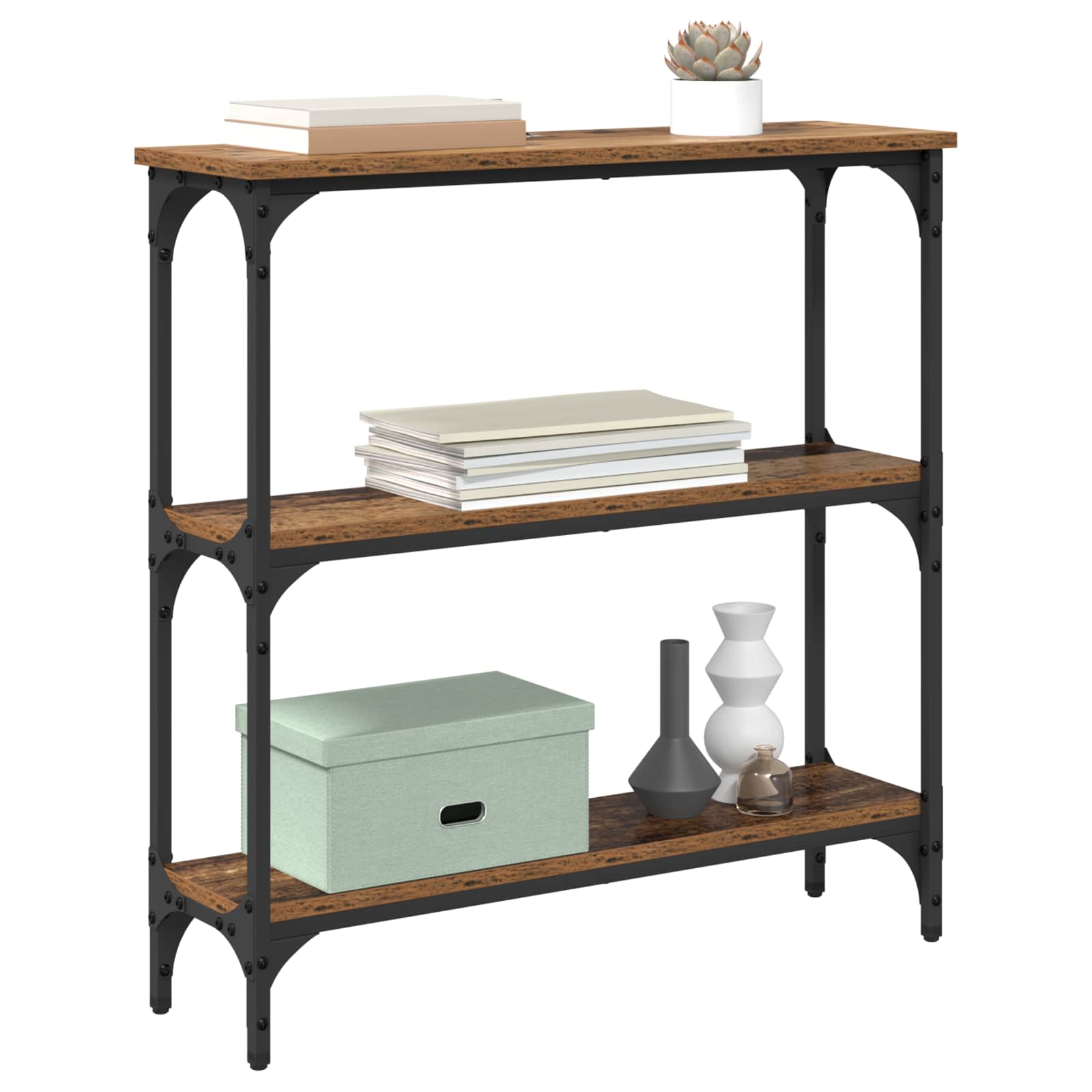 Konzolna stolica Staro drvo 75 x 22,5 x 75 cm Konstruirano drvo