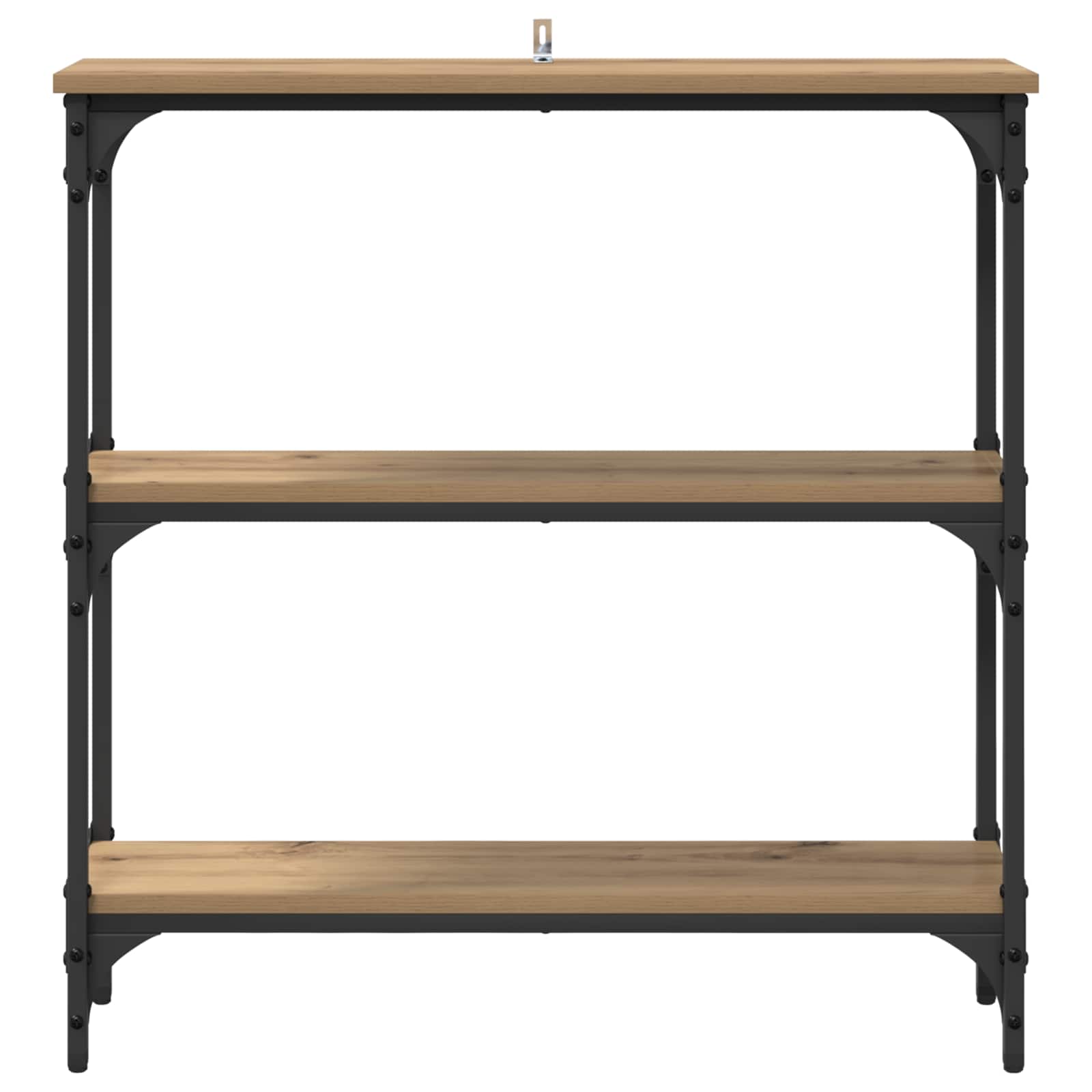 Konzolna stolica s policom Umjetnički hrast 75 x 22,5 x 75 cm