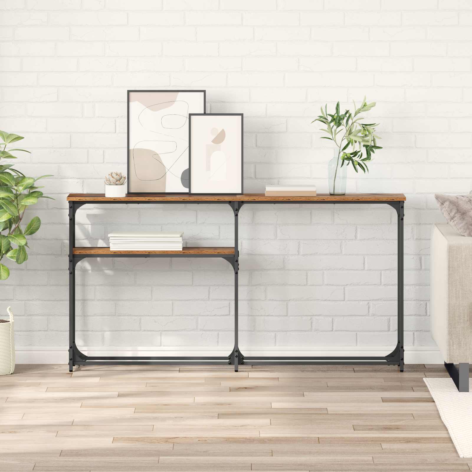 Konzolnistol Staro drvo 145x22.5x75cm Konstruirano drvo