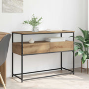 Konzolna stolica s ladicama Umjetnički hrast 100 x 40 x 75 cm