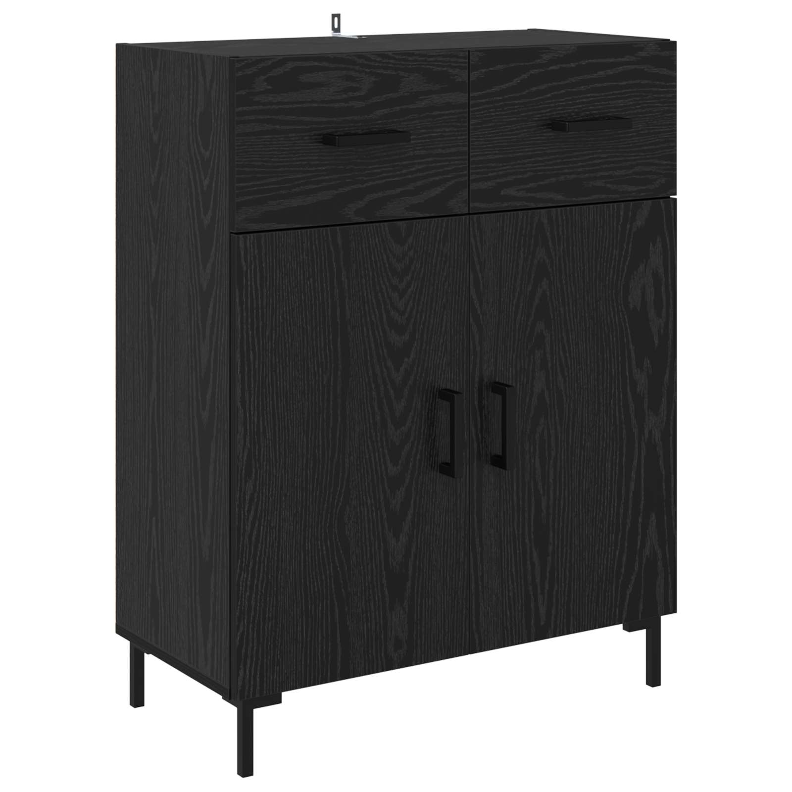 Kreveta Crni hrast 69,5 x 34 x 90 cm Konstruirano drvo