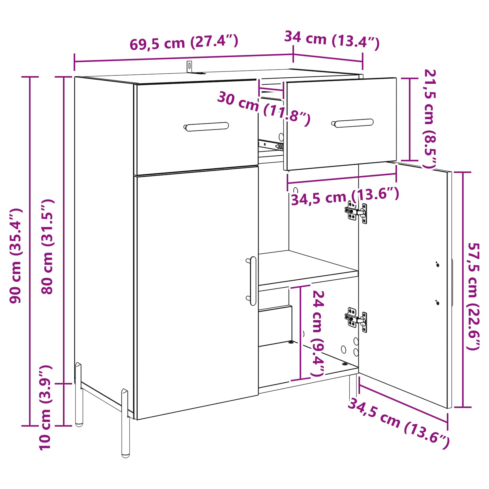 Kreveta Staro drvo 69,5 x 34 x 90 cm Konstruirano drvo