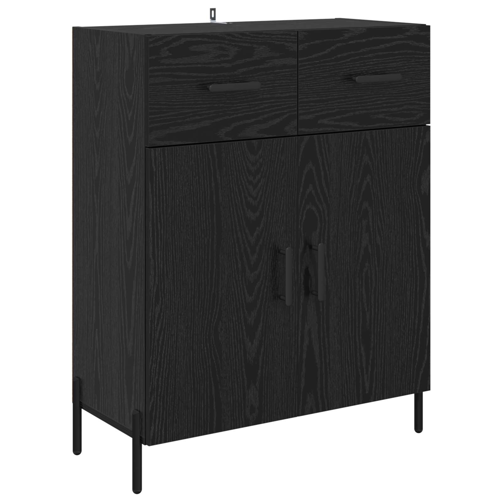 Kreveta Crni hrast 69,5 x 34 x 90 cm Konstruirano drvo