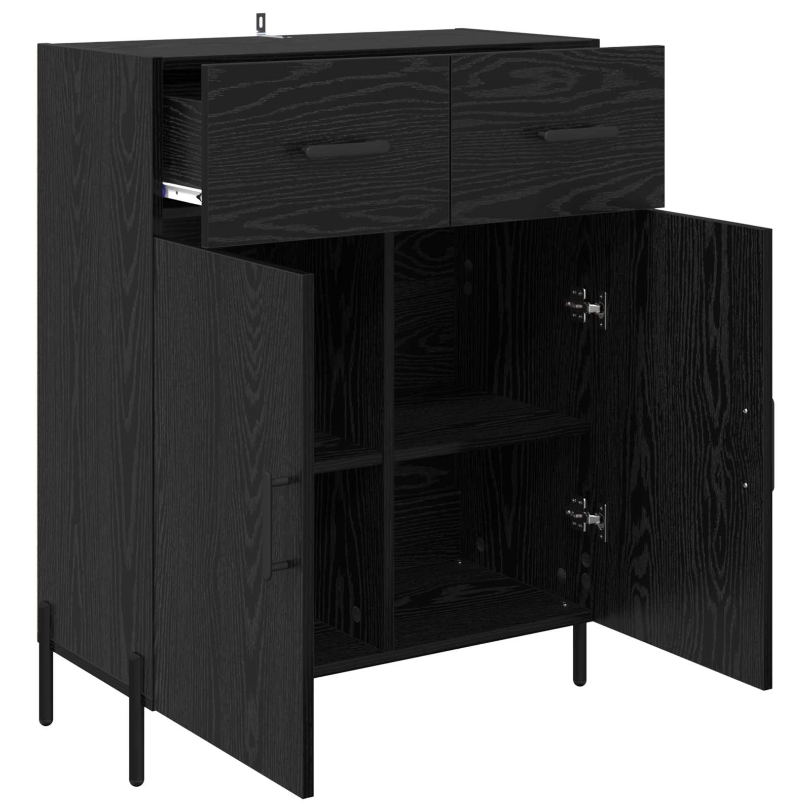 Kreveta Crni hrast 69,5 x 34 x 90 cm Konstruirano drvo