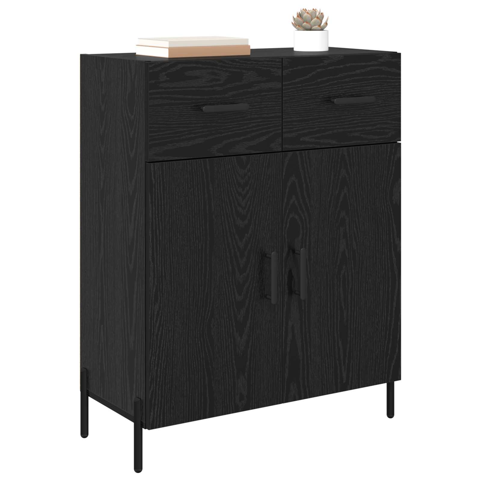 Kreveta Crni hrast 69,5 x 34 x 90 cm Konstruirano drvo