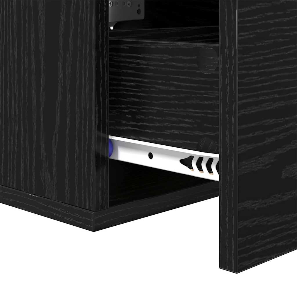 Noćni ormar 2 pcs Crni hrast 35 x 35 x 20 cm Konstruirano drvo