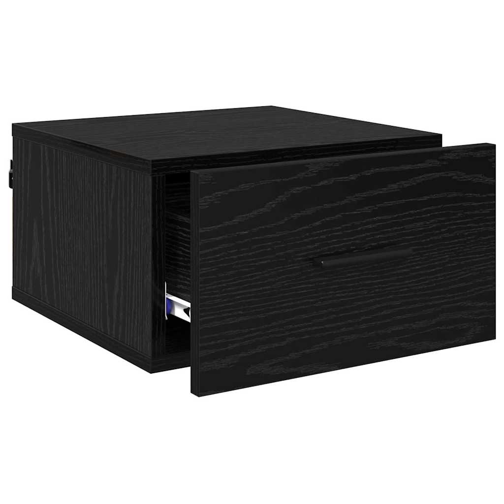 Noćni ormar Zidne Crni hrast 35 x 35 x 20 cm Konstruirano drvo
