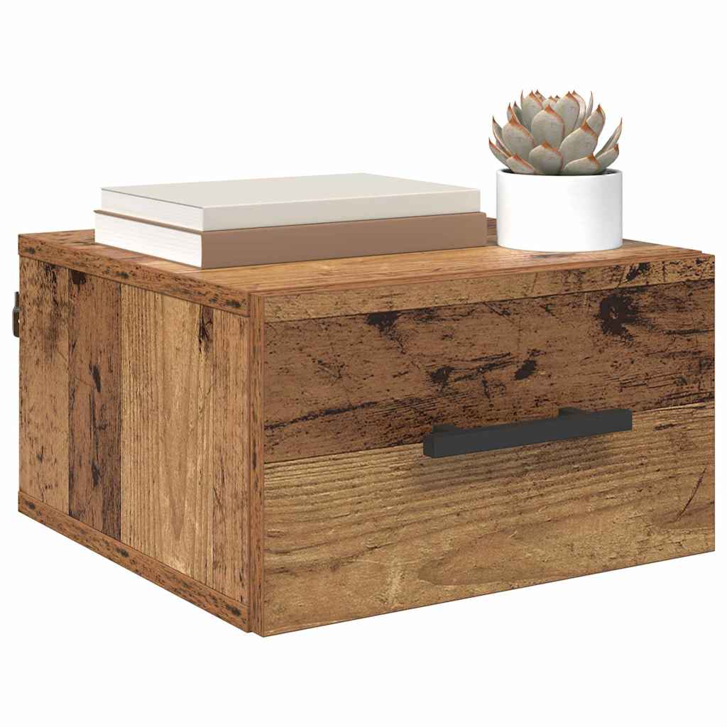 Noćni ormar Zidne Staro drvo 35 x 35 x 20 cm Konstruirano drvo
