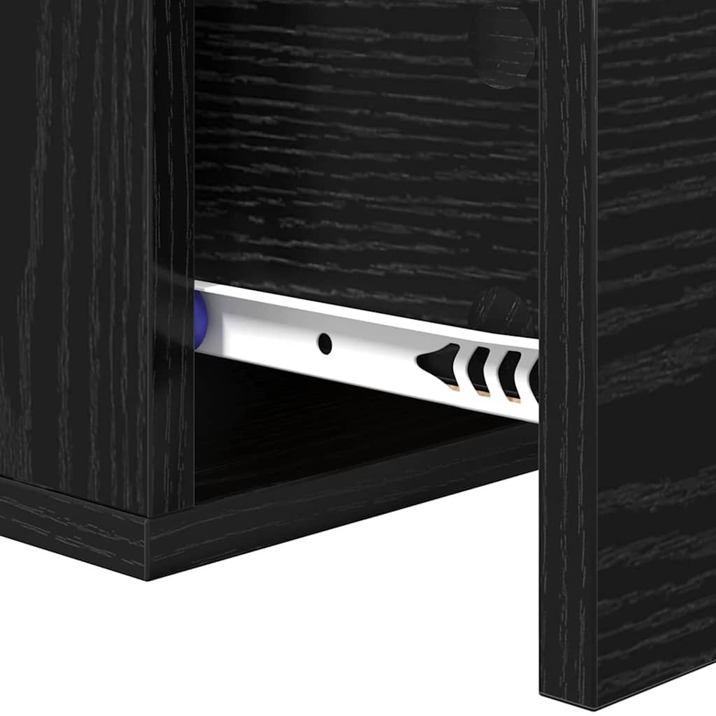 Noćni ormar Zidne Crni hrast 35 x 35 x 20 cm Konstruirano drvo