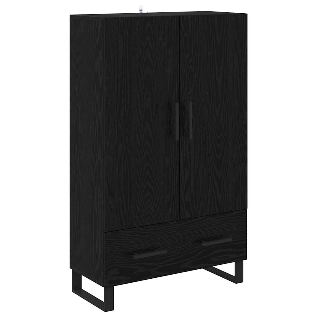 Highboard Crni hrast 69,5 x 30 x 115 cm Konstruirano drvo