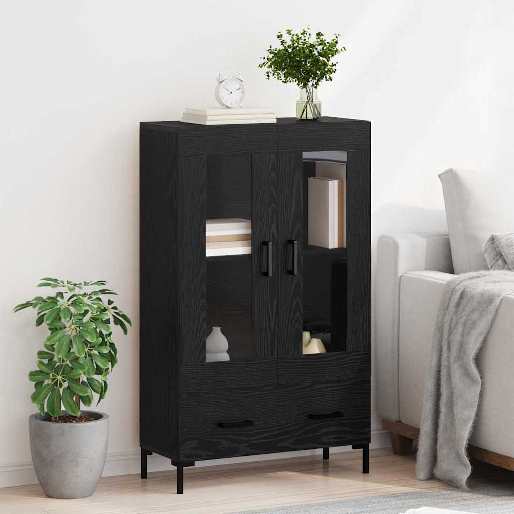 Highboard Crni hrast 69,5 x 31 x 115 cm Konstruirano drvo
