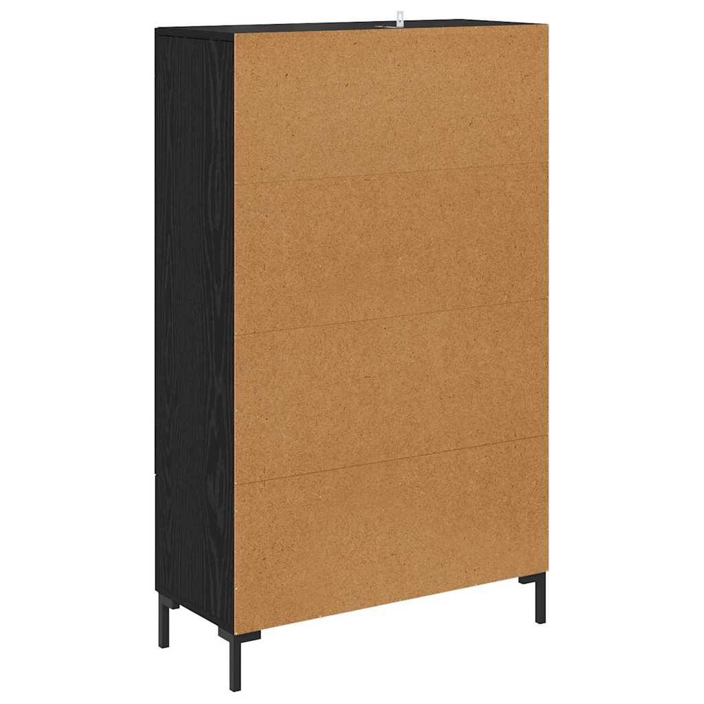Highboard Crni hrast 69,5 x 31 x 115 cm Konstruirano drvo