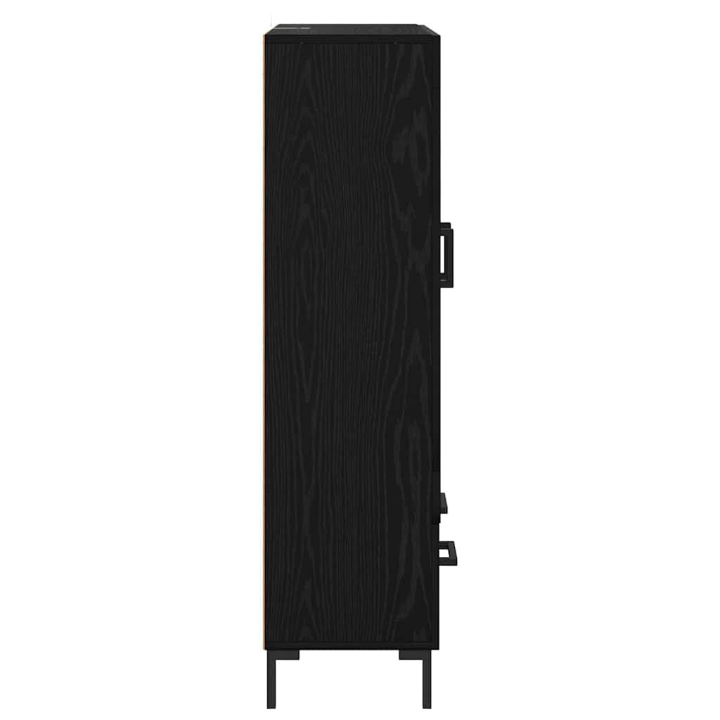 Highboard Crni hrast 69,5 x 31 x 115 cm Konstruirano drvo