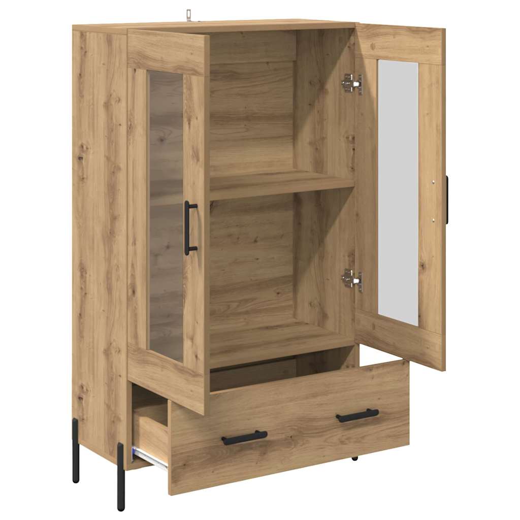 Highboard s ladicama Corona Umjetnički hrast 69,5 x 31 x 115 cm