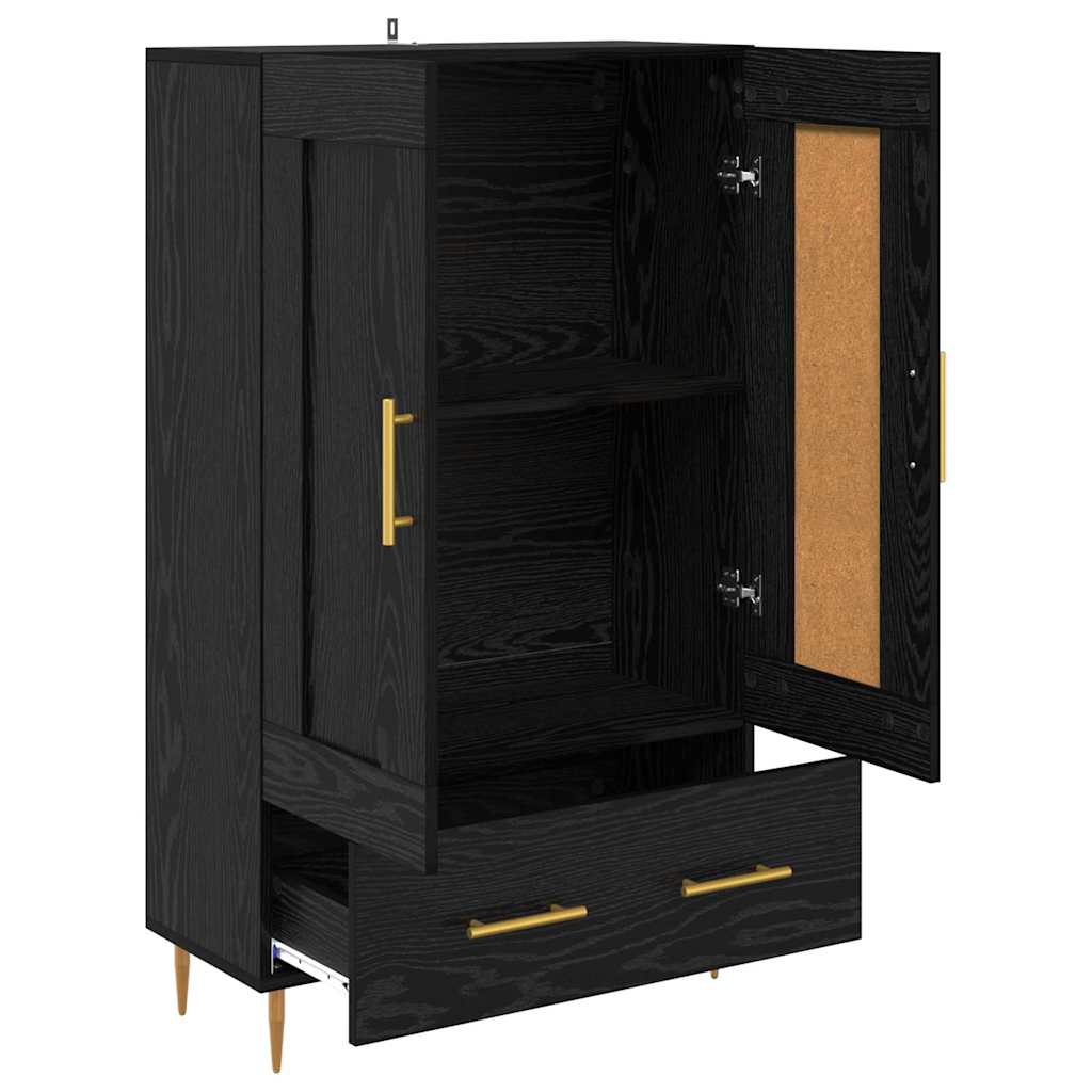 Highboard Crni hrast 69,5 x 31 x 115 cm Konstruirano drvo