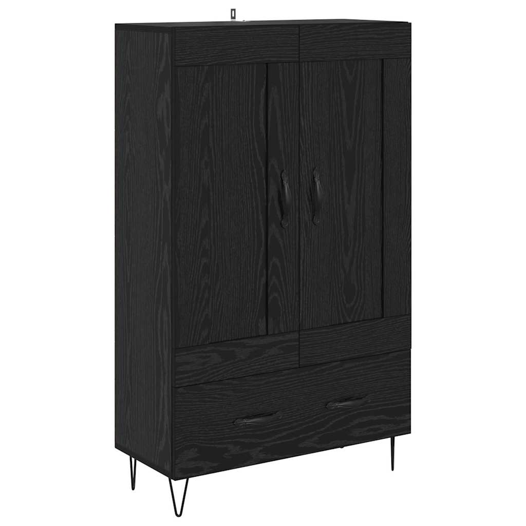 Highboard Crni hrast 69,5 x 31 x 115 cm Konstruirano drvo
