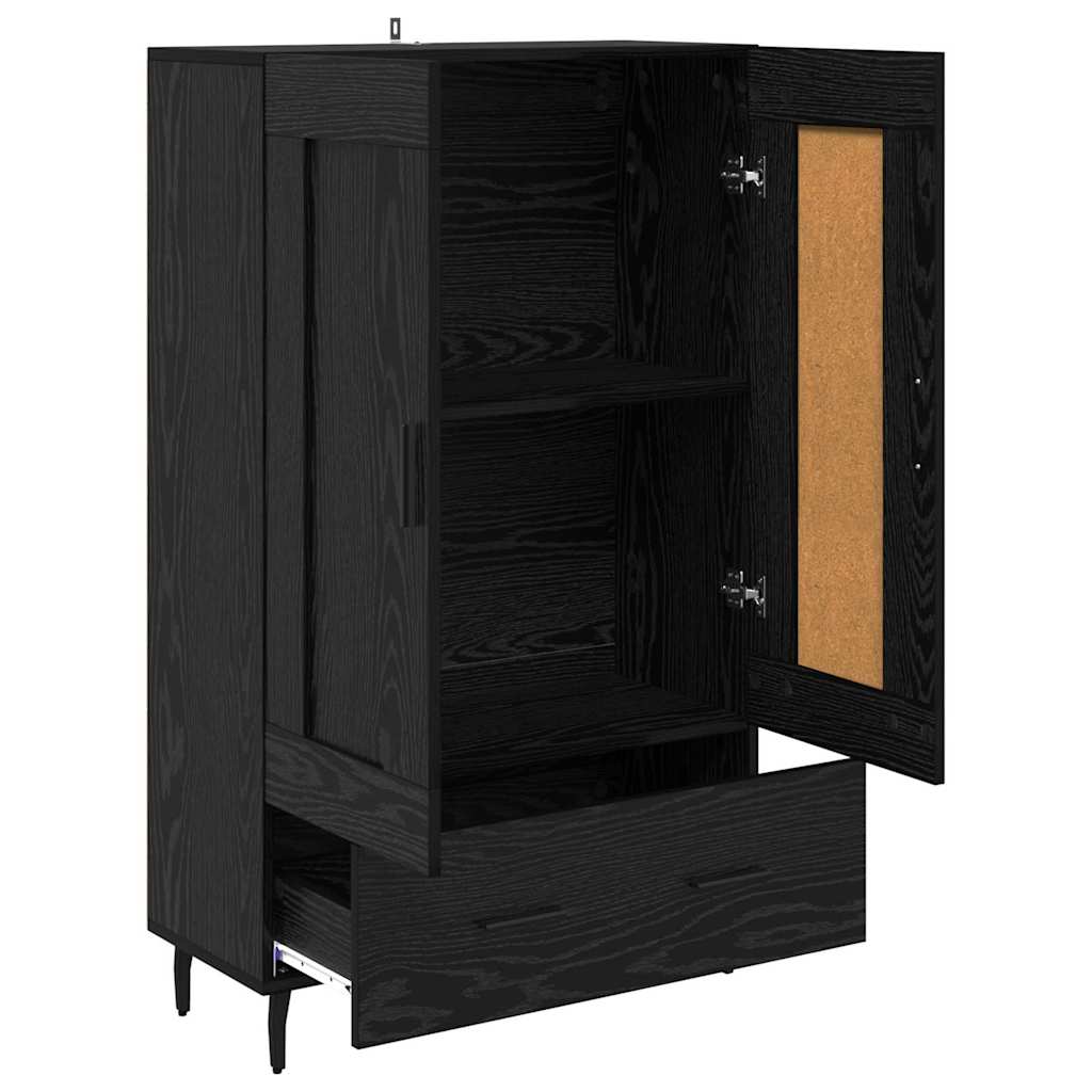 Highboard Crni hrast 69,5 x 31 x 115 cm Konstruirano drvo
