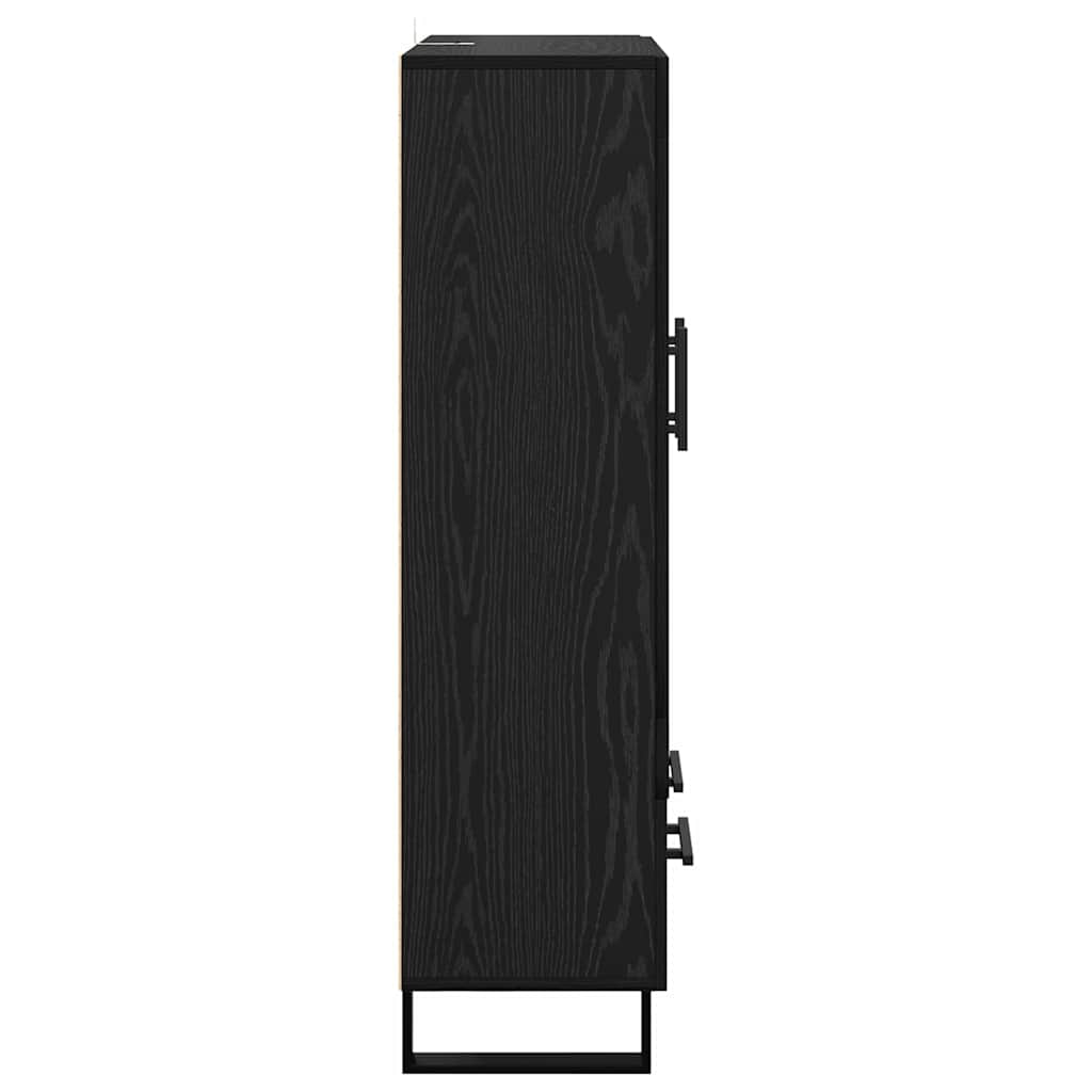 Highboard Crni hrast 69,5 x 31 x 115 cm Konstruirano drvo