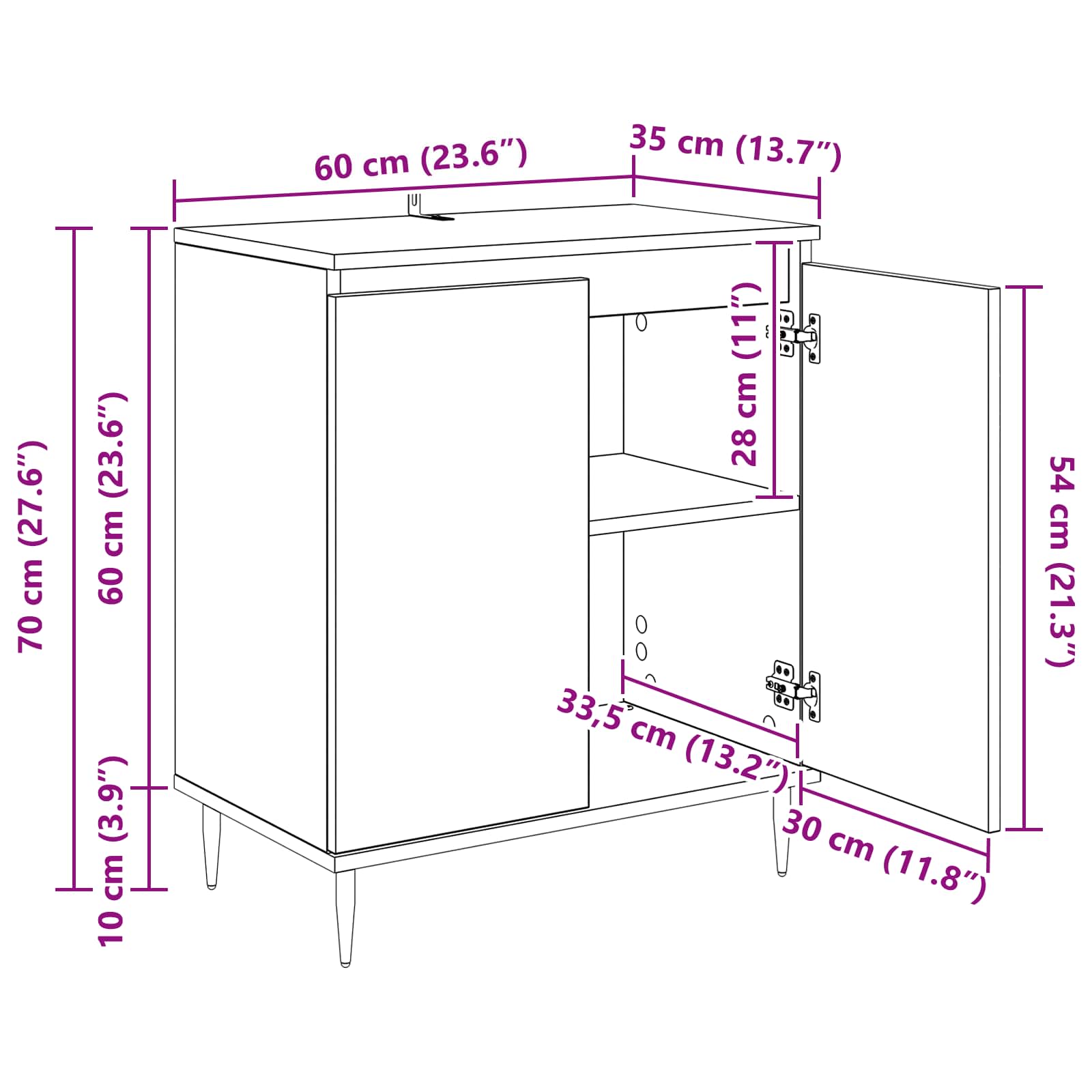 Kreveta Staro drvo 60 x 35 x 70 cm Konstruirano drvo