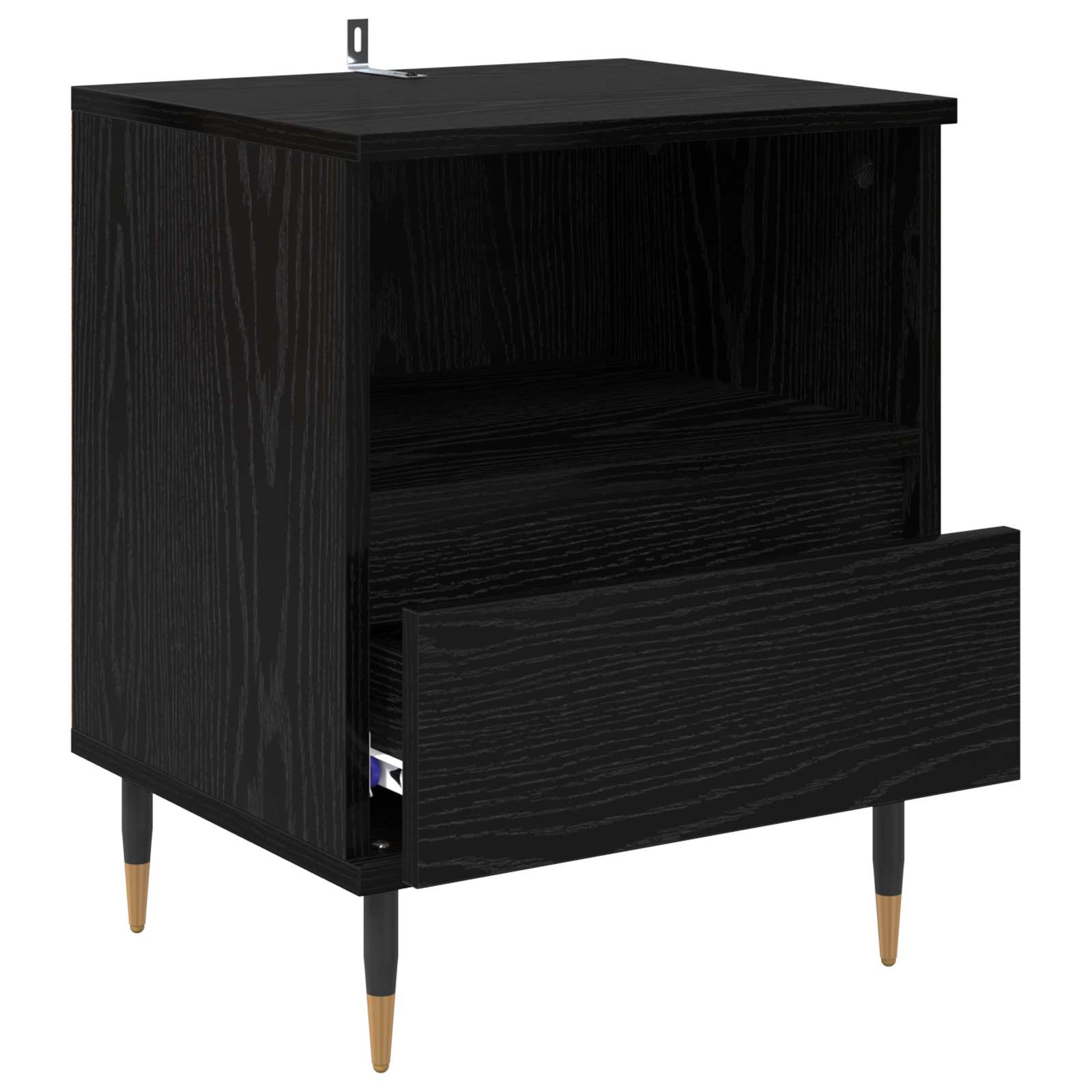 Noćni ormar 2 pcs Crni hrast 40 x 35 x 50 cm Konstruirano drvo