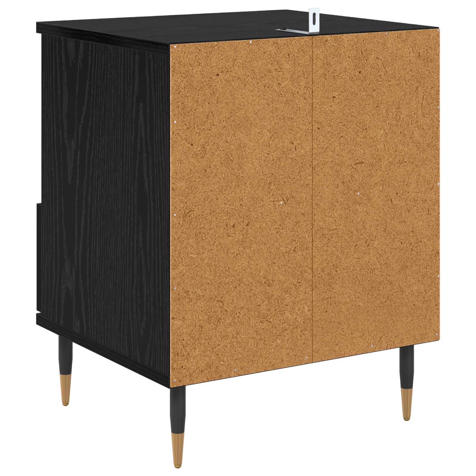 Noćni ormar 2 pcs Crni hrast 40 x 35 x 50 cm Konstruirano drvo