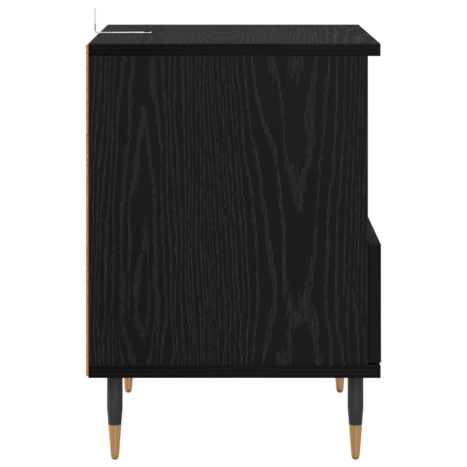 Noćni ormar 2 pcs Crni hrast 40 x 35 x 50 cm Konstruirano drvo