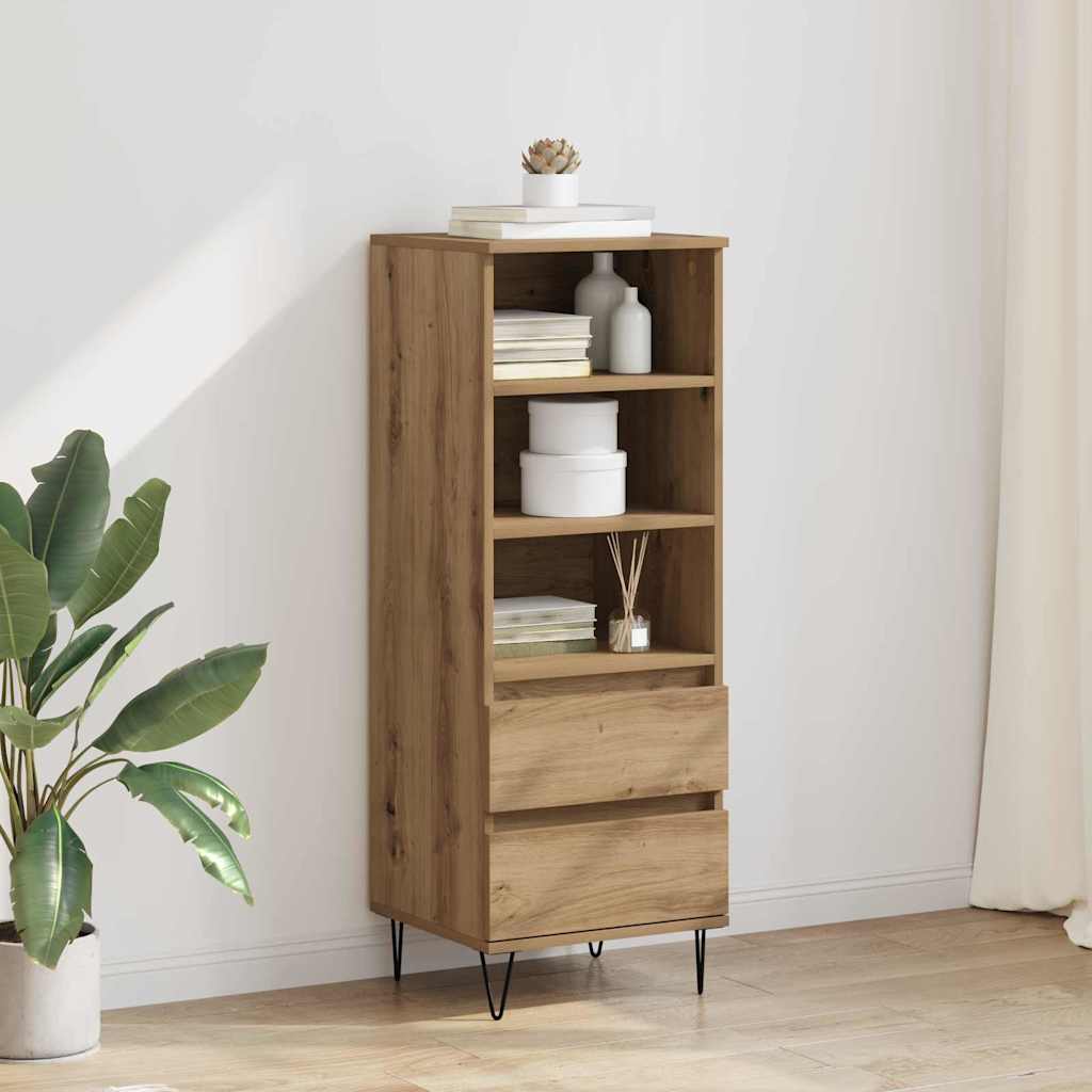Highboard Umjetnički hrast 40 x 36 x 110 cm Konstruirano drvo