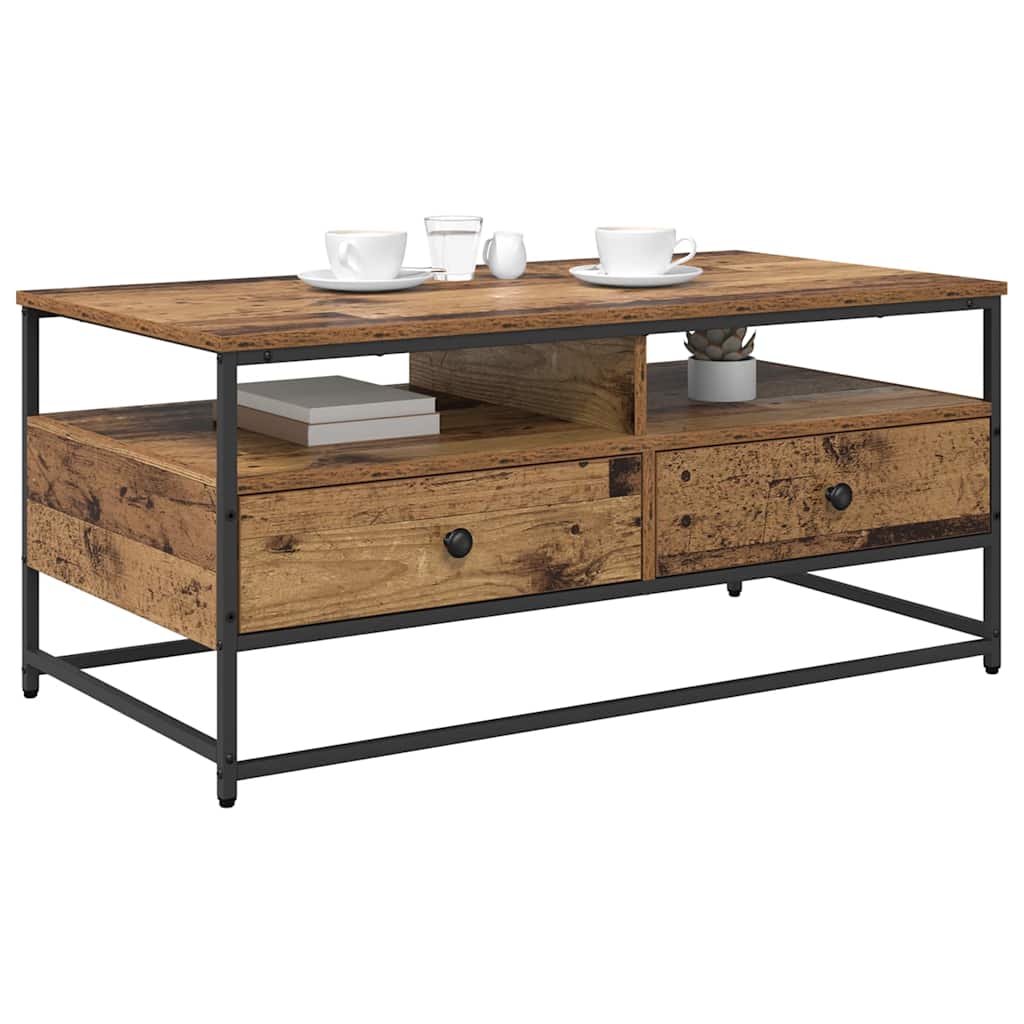 Kava Stol Staro drvo 100 x 51 x 45 cm Konstruirano drvo