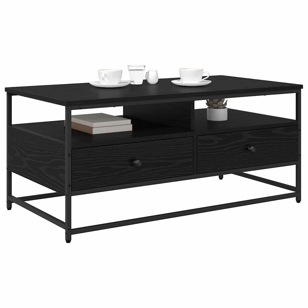 Kava Stol Crni hrast 100 x 51 x 45 cm Konstruirano drvo