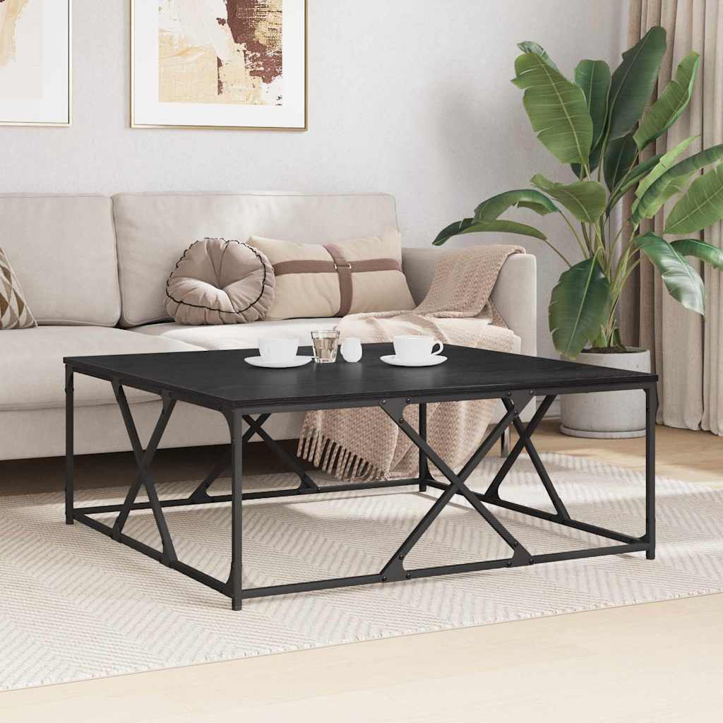 Kava Stol Crni hrast 100 x 100 x 40 cm Konstruirano drvo