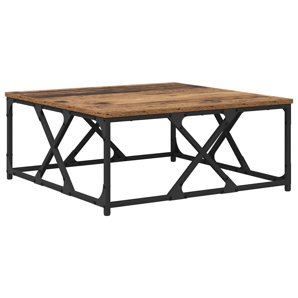 Kava Stol Staro drvo 70 x 70 x 30 cm Konstruirano drvo