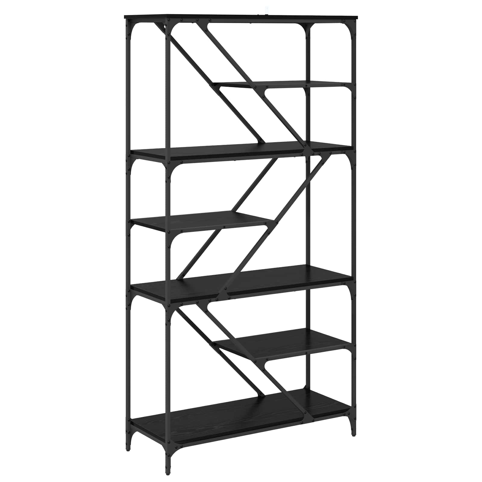 Polica Crni hrast 91 x 36 x 176 cm Konstruirano drvo