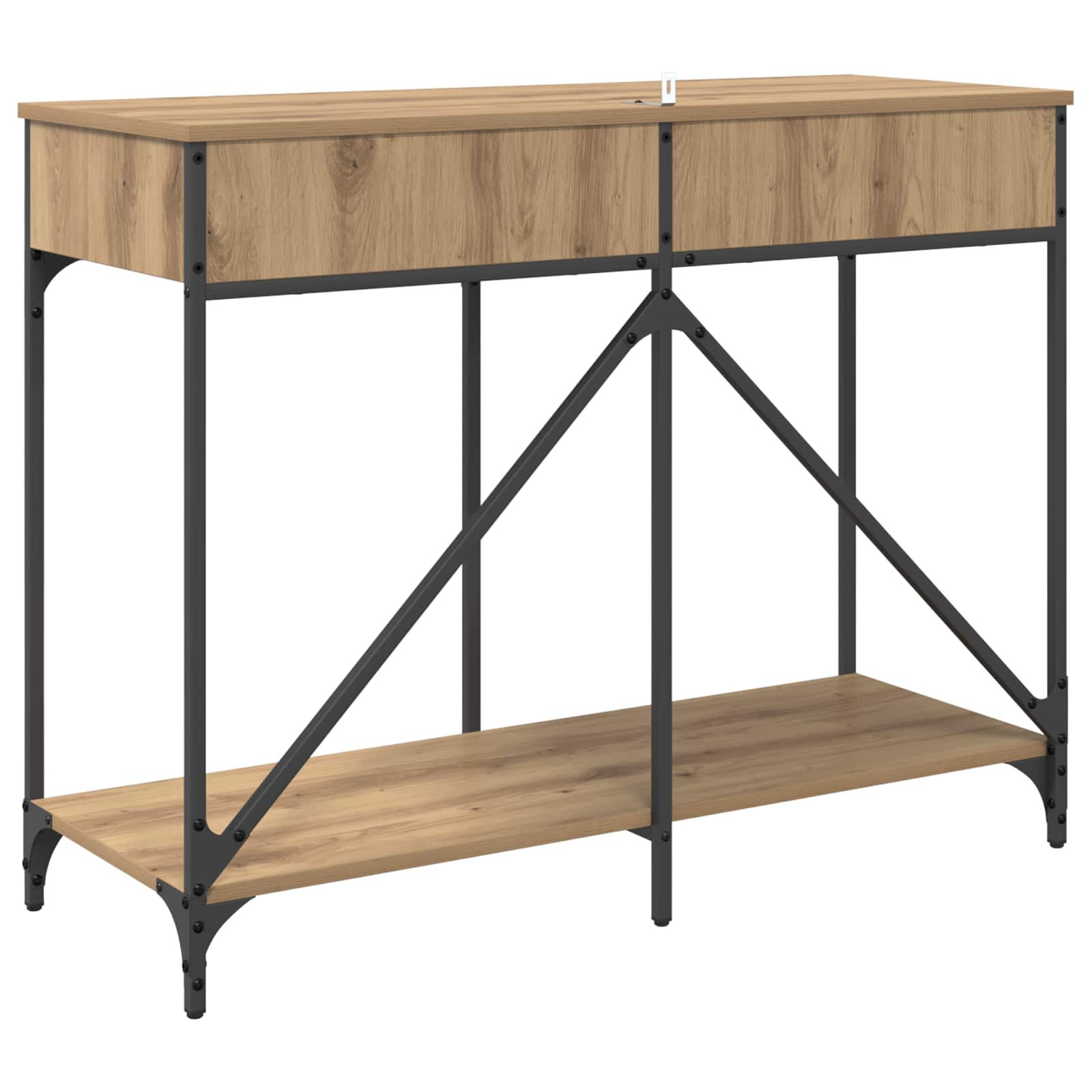 Konzolna stolica s ladicama Umjetnički hrast 100 x 39 x 78,5 cm
