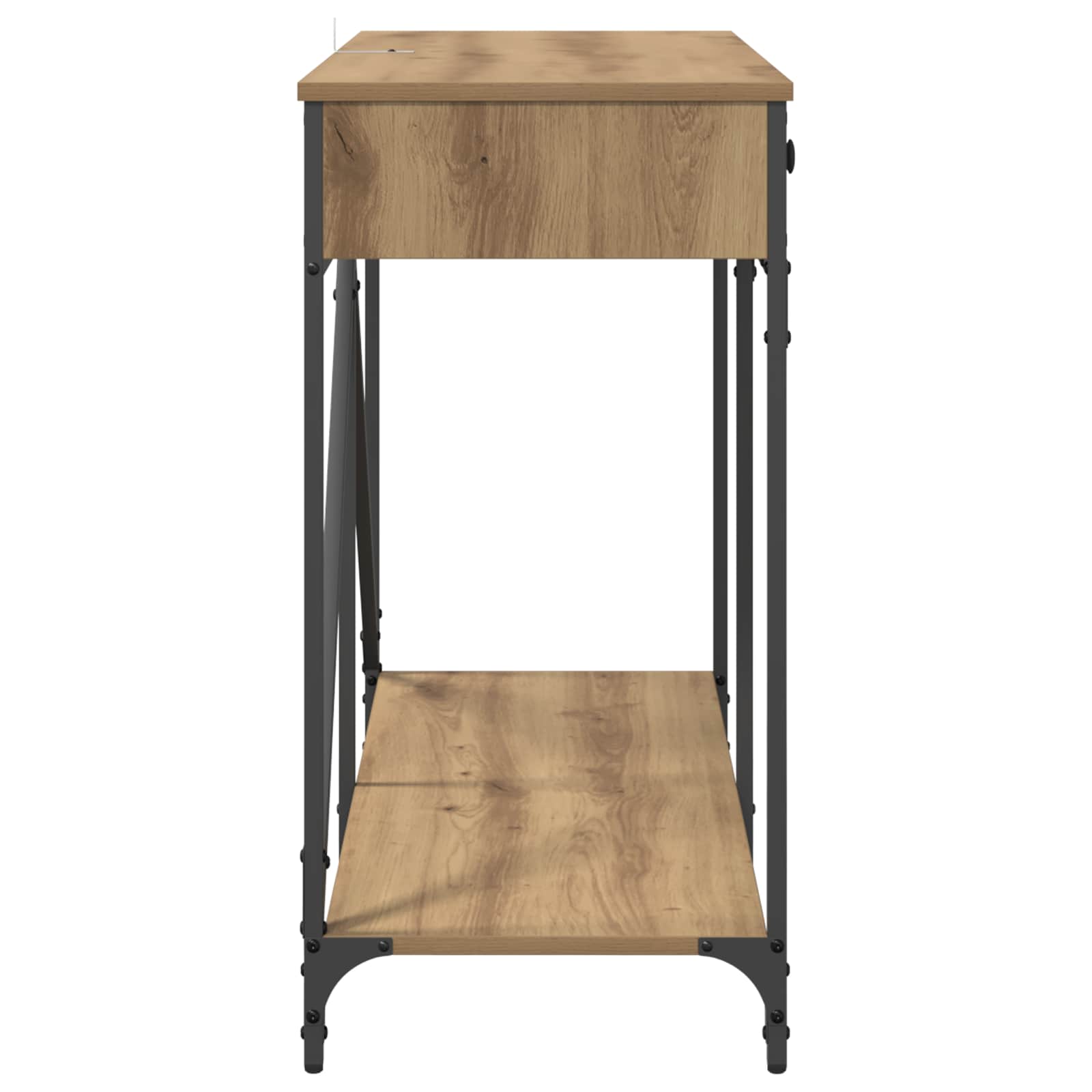 Konzolna stolica s ladicama Umjetnički hrast 100 x 39 x 78,5 cm