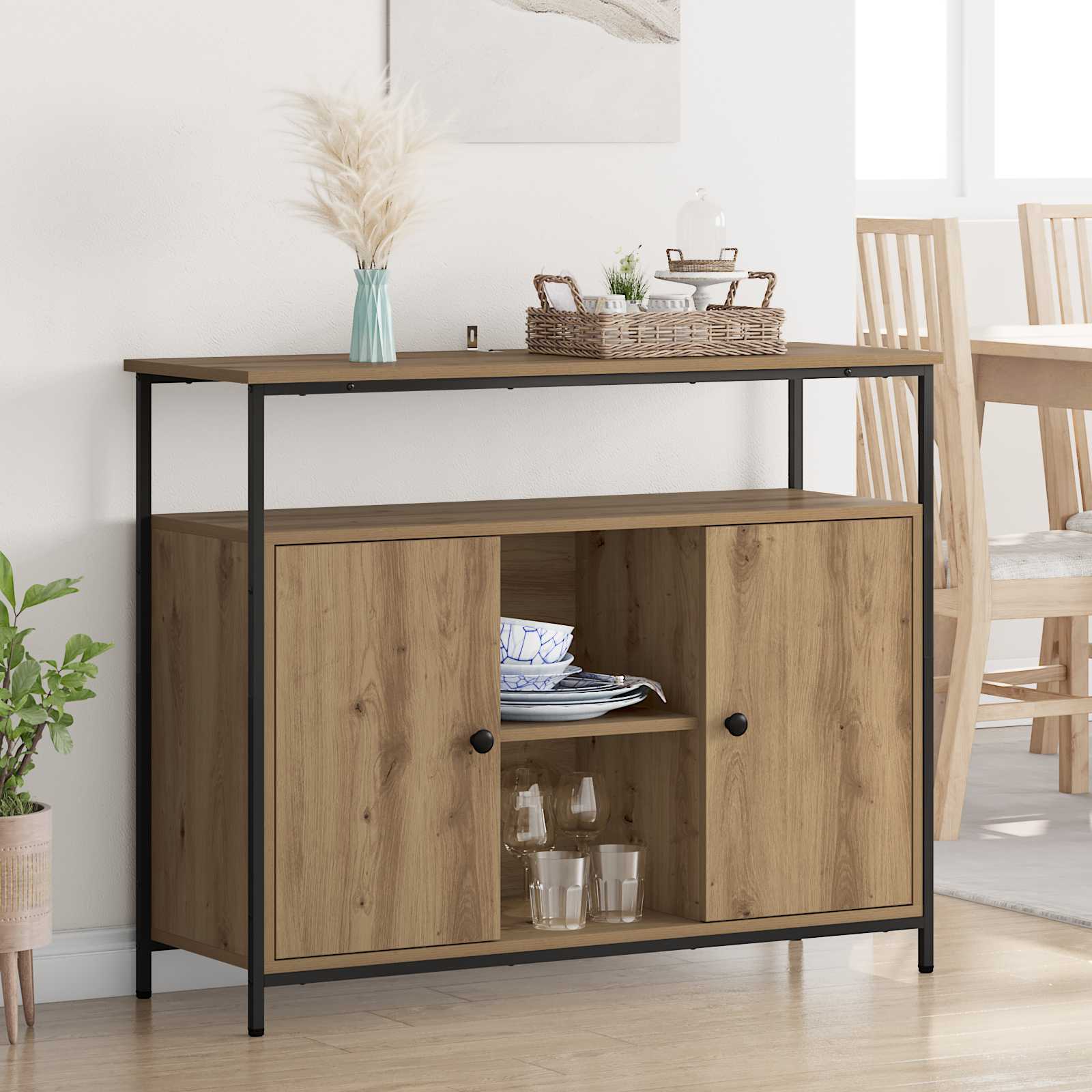 Kreveta Umjetnički hrast 100 x 35 x 80 cm Konstruirano drvo