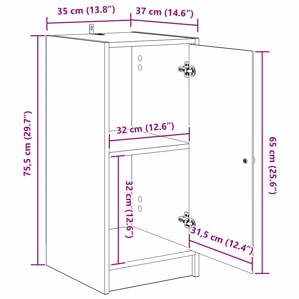 Kreveta Staro drvo 35 x 37 x 76 cm Konstruirano drvo