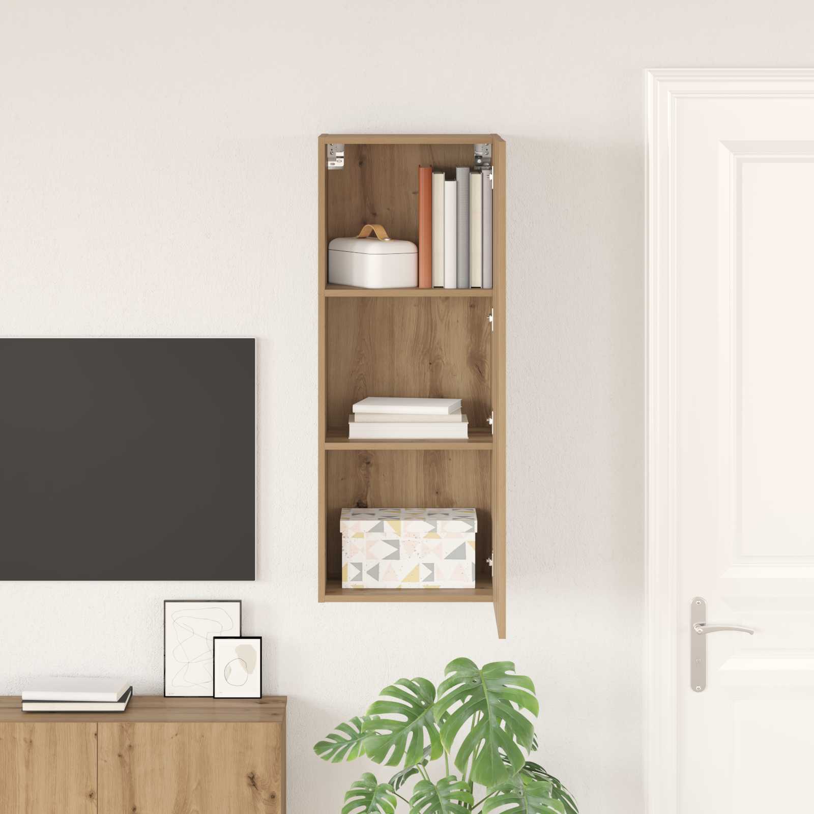 TV zidni ormar Zidne Umjetnički hrast 40,5 x 30 x 102 cm