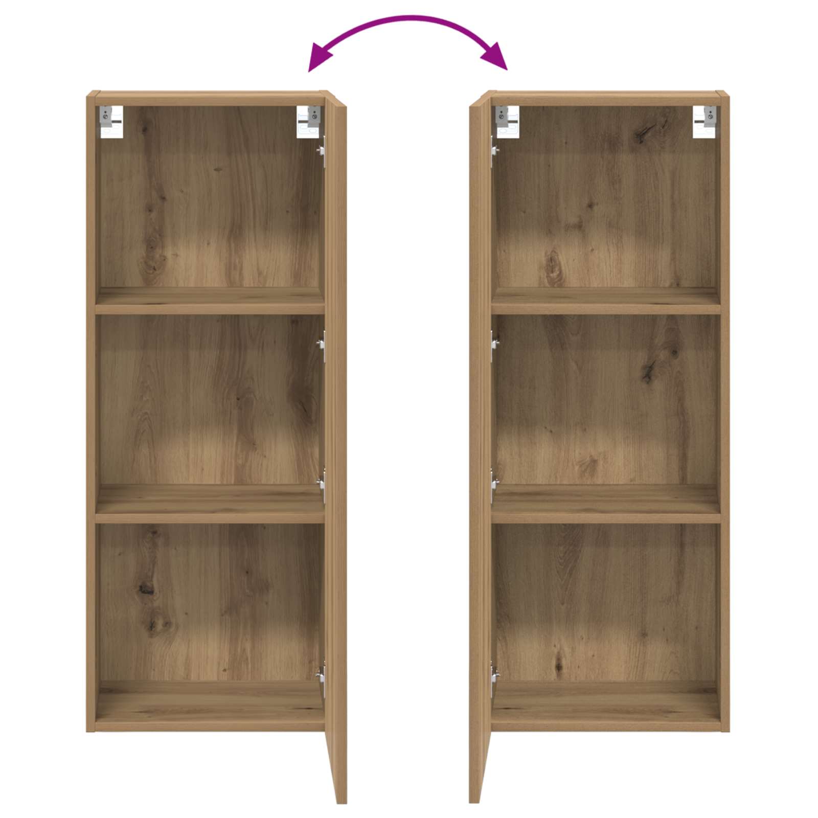 TV zidni ormar Zidne Umjetnički hrast 40,5 x 30 x 102 cm