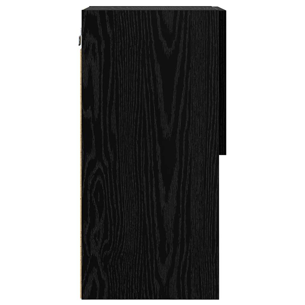 TV ormar za montažu na zid Zidne Crni hrast 30,5 x 30 x 60 cm