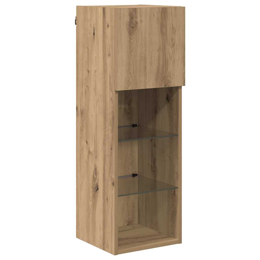 Zidni TV ormari Zidne 2 pcs Umjetnički hrast 30,5 x 30 x 90 cm