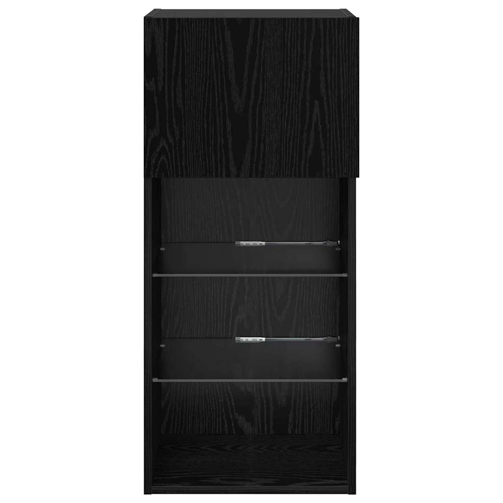 TV ormar za montažu na zid Zidne Crni hrast 40,5 x 30 x 90 cm