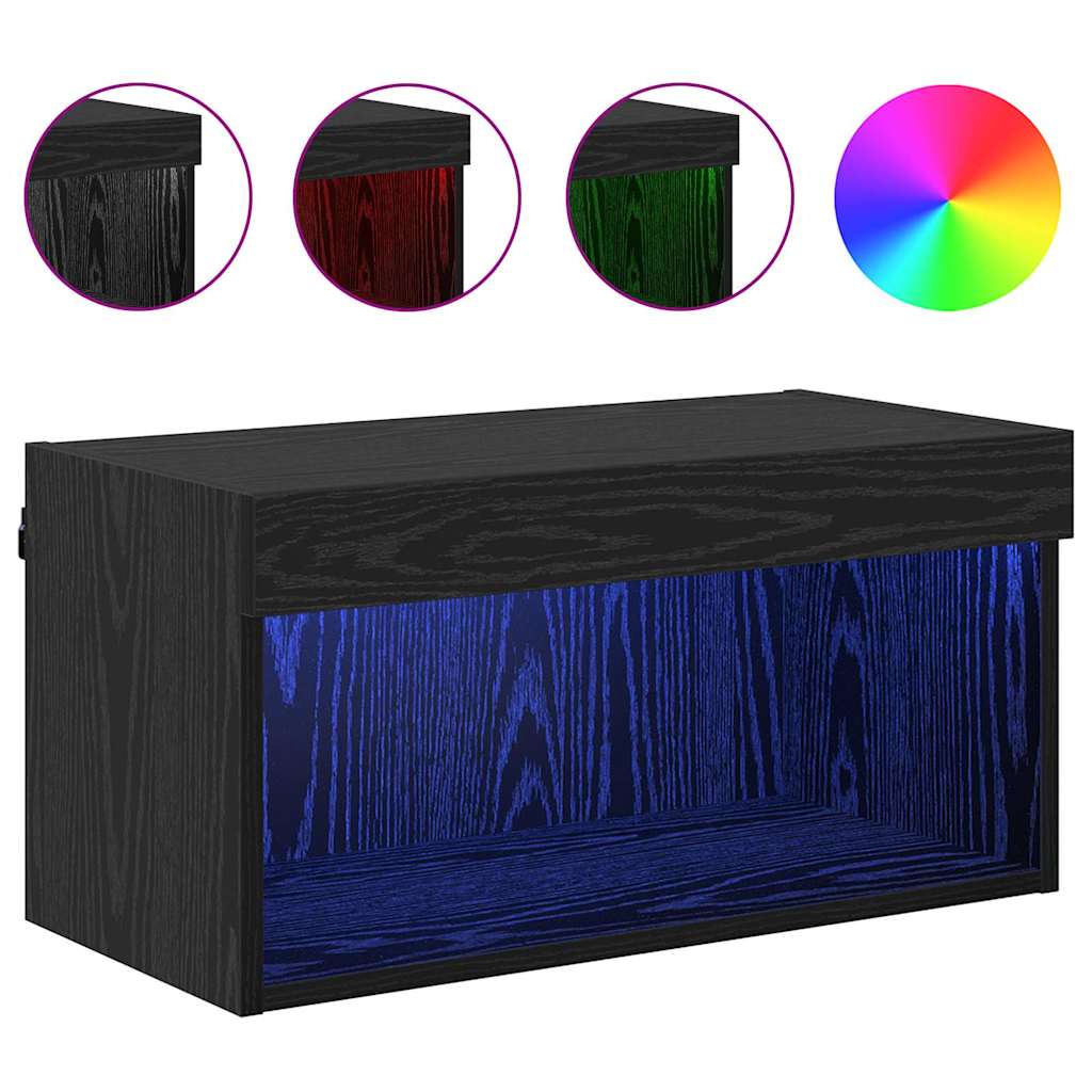 Set TV komoda Crni hrast 60 x 30 x 30 cm Konstruirano drvo