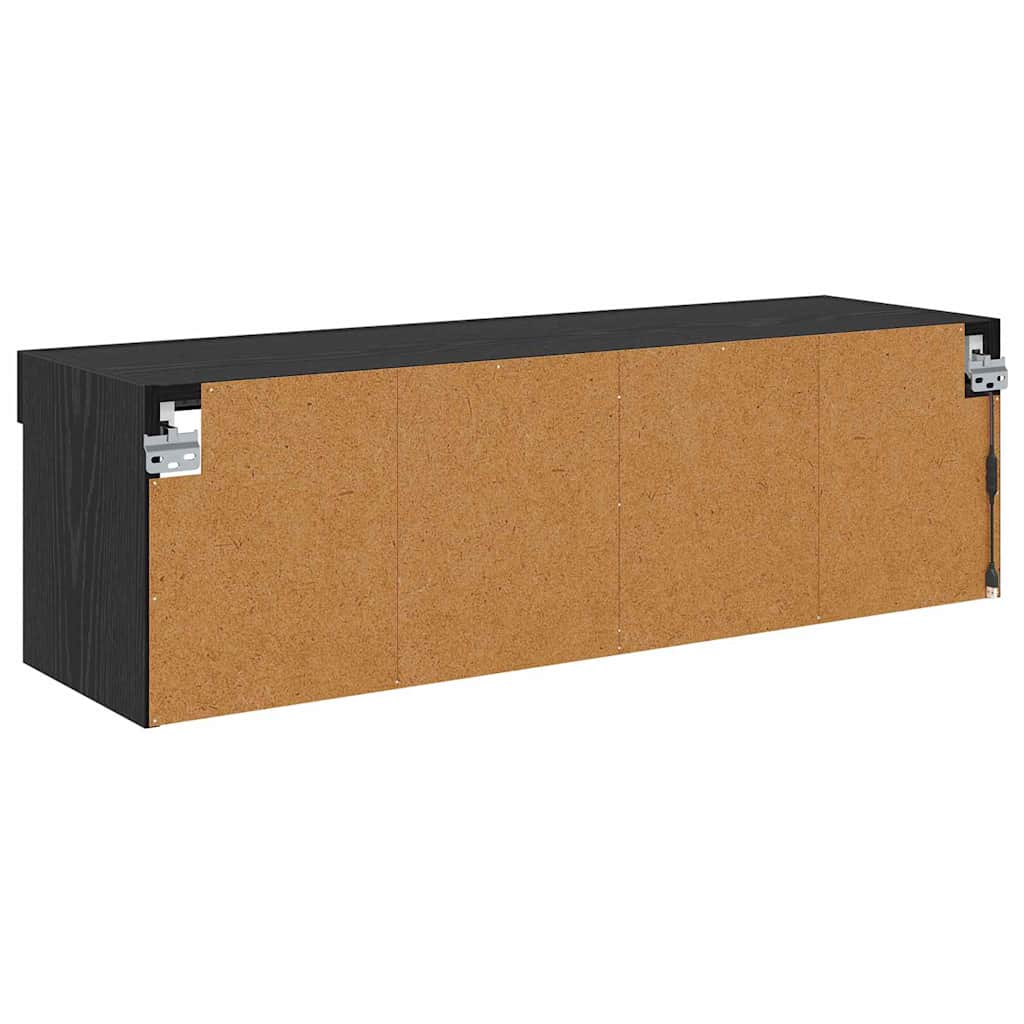 TV zidni ormar Crni hrast 100 x 30 x 30 cm Konstruirano drvo