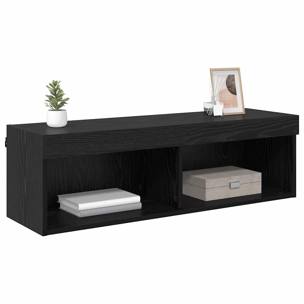 TV zidni ormar Crni hrast 100 x 30 x 30 cm Konstruirano drvo