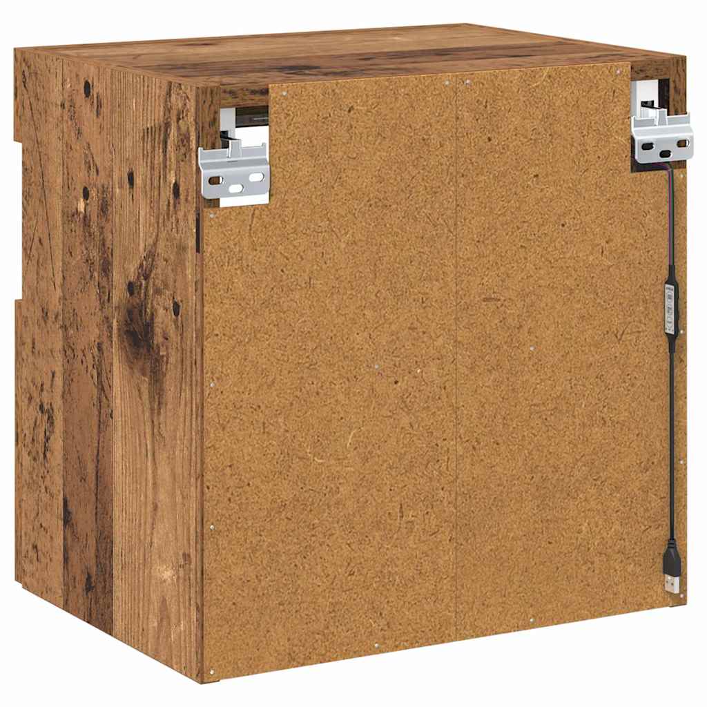 TV zidni ormari Zidne 2 pcs Staro drvo 40 x 30 x 40 cm