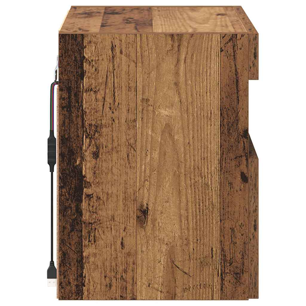 TV zidni ormari Zidne 2 pcs Staro drvo 40 x 30 x 40 cm