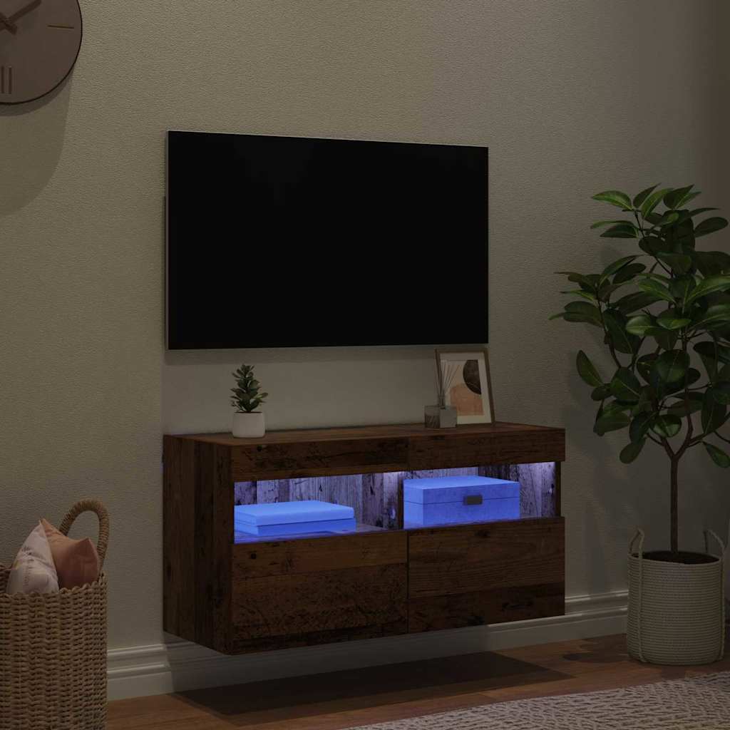 TV zidni ormar Staro drvo 80 x 30 x 40 cm Konstruirano drvo