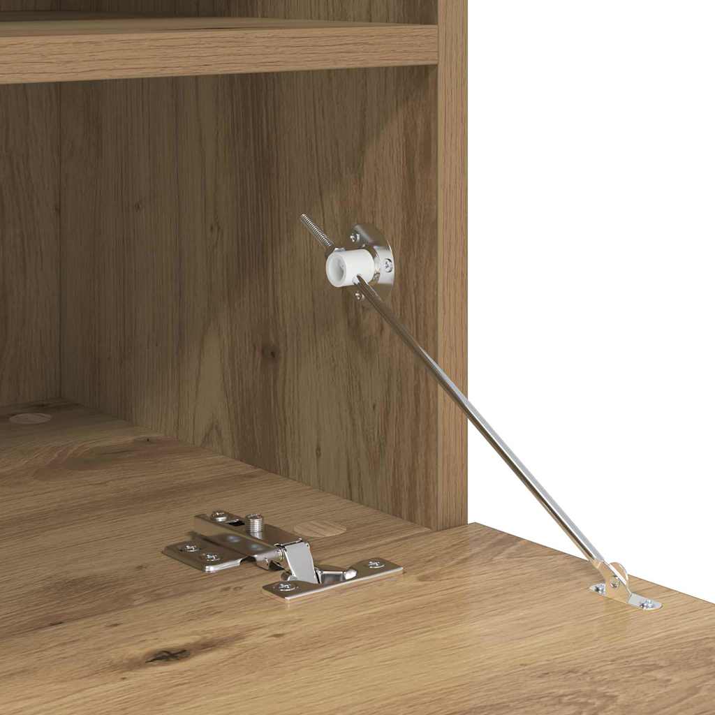 TV zidni ormar s LED svjetlima Umjetnički hrast 80 x 30 x 40 cm